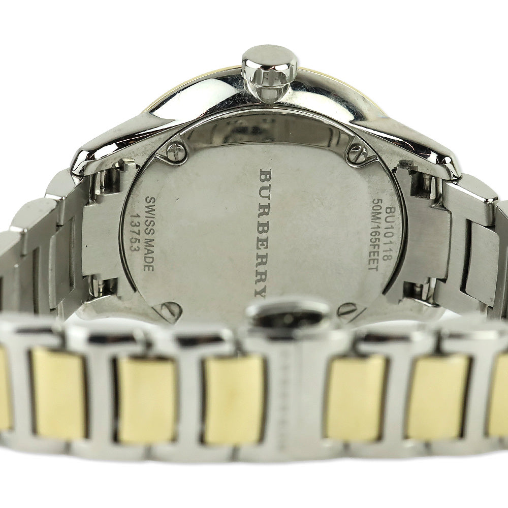 Burberry The Classic Champagne Gold Dial Two Tone Steel Strap Watch