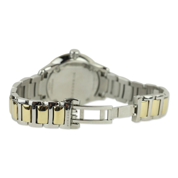 Burberry The Classic Champagne Gold Dial Two Tone Steel Strap Watch