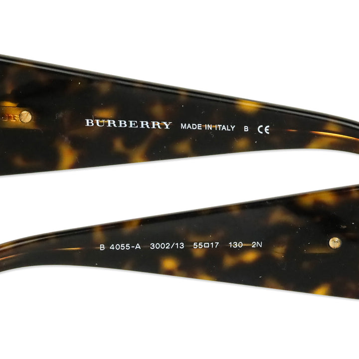 Burberry Tortoise Shell Oversized Square Sunglasses