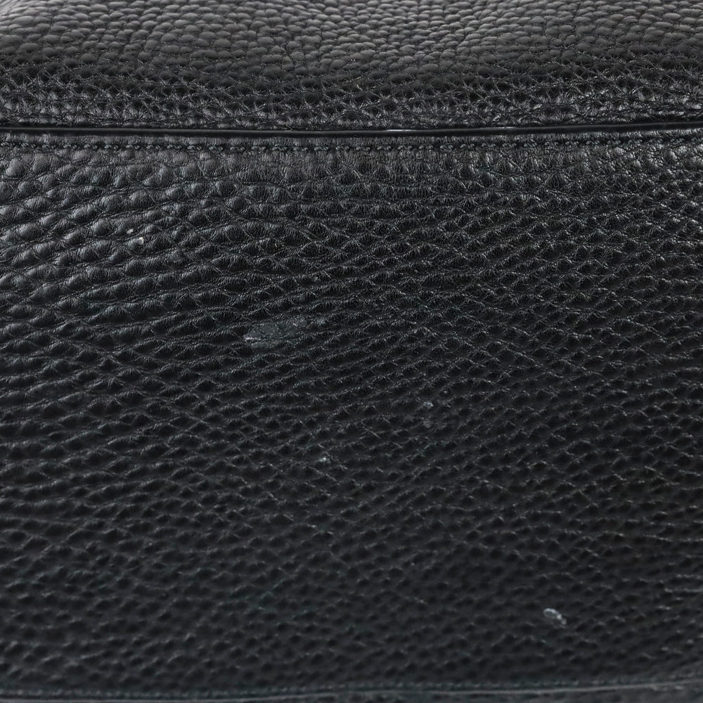 Burberry Black Grained Leather Small Maidstone Tote