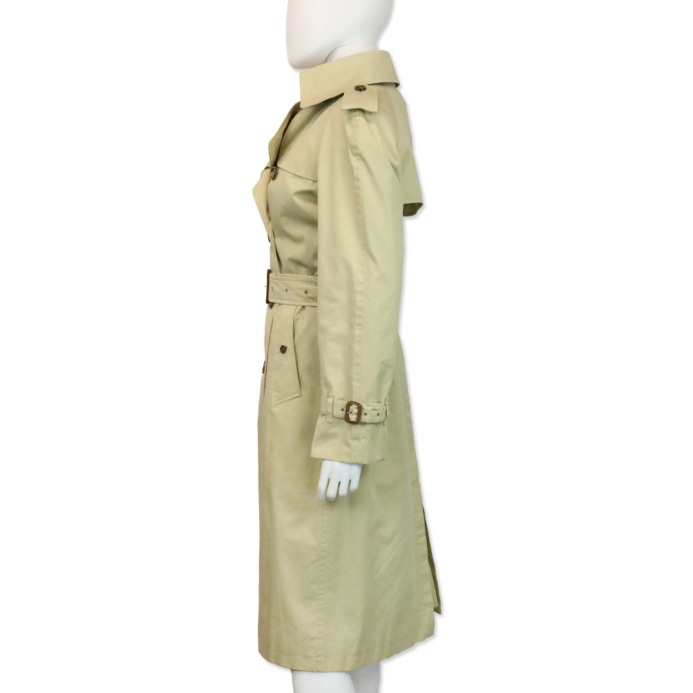 Burberry Tan Wool-Lined Trench Coat