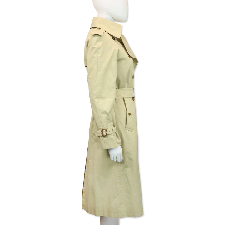 Burberry Tan Wool-Lined Trench Coat