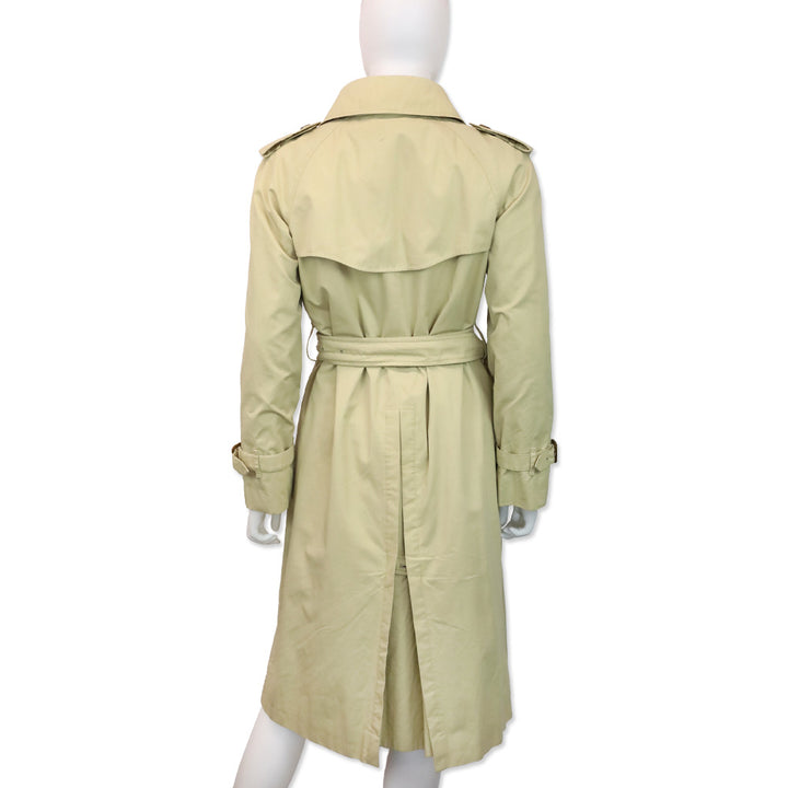 Burberry Tan Wool-Lined Trench Coat