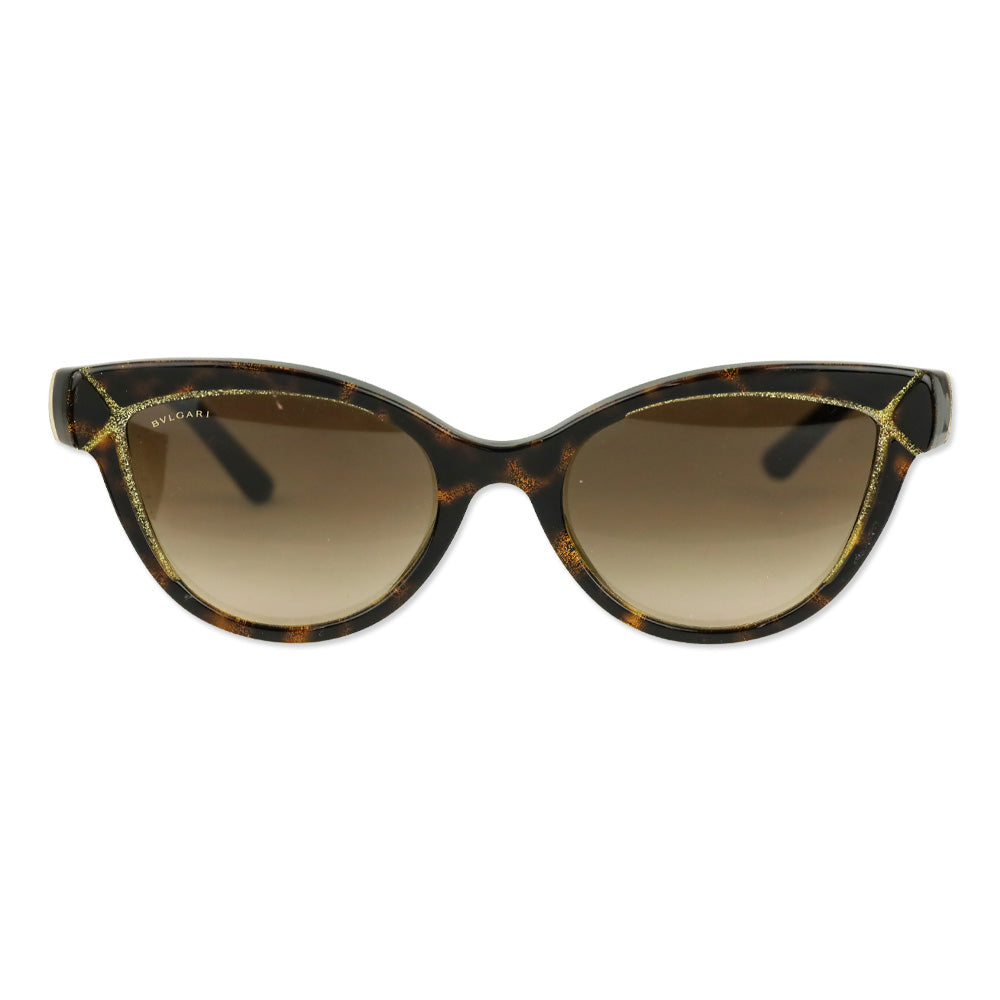 Bvlgari BV8156B Cat-Eye Havana Tortoise-Shell Sunglasses