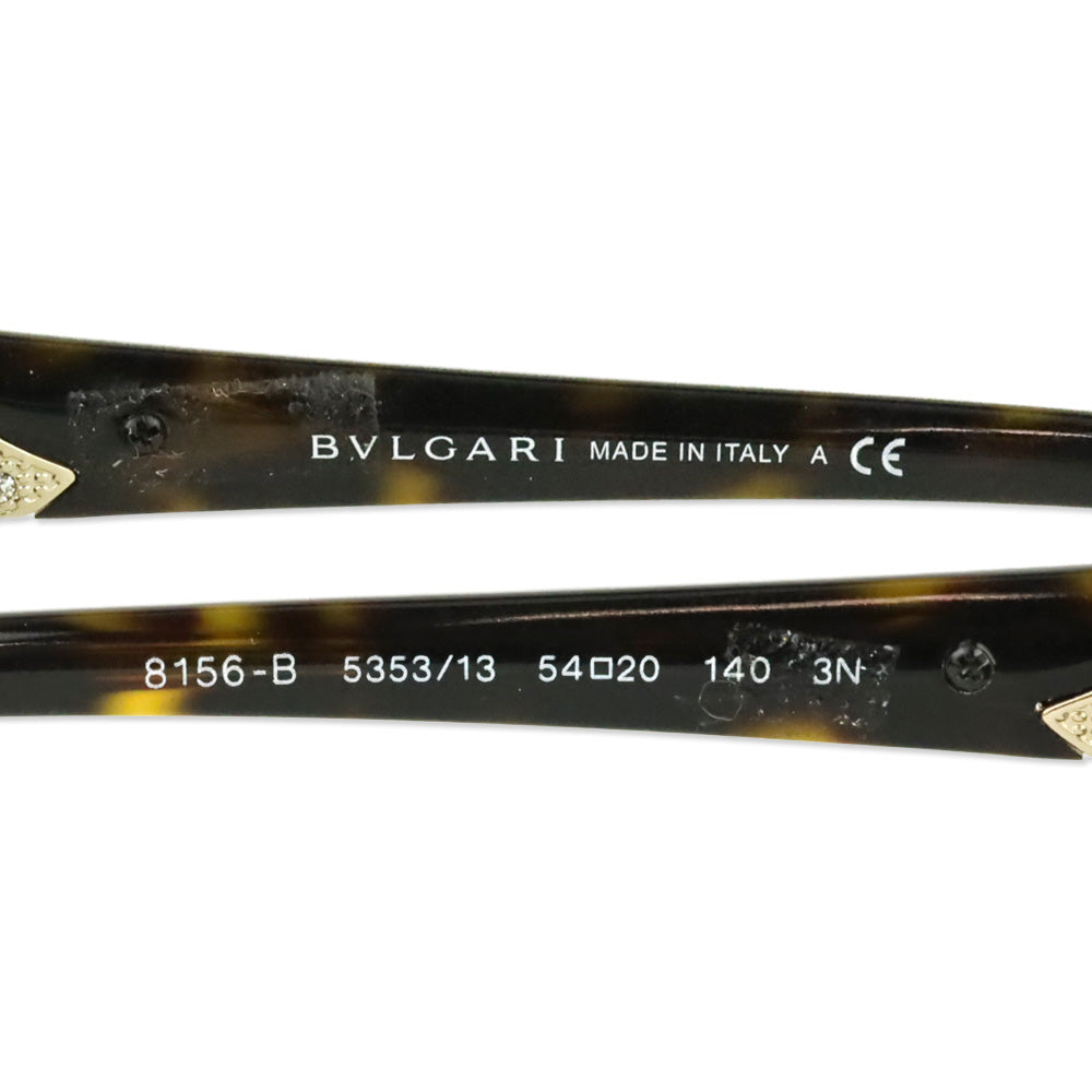 Bvlgari BV8156B Cat-Eye Havana Tortoise-Shell Sunglasses