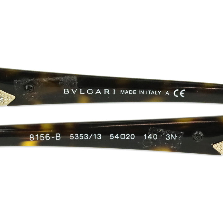 Bvlgari BV8156B Cat-Eye Havana Tortoise-Shell Sunglasses