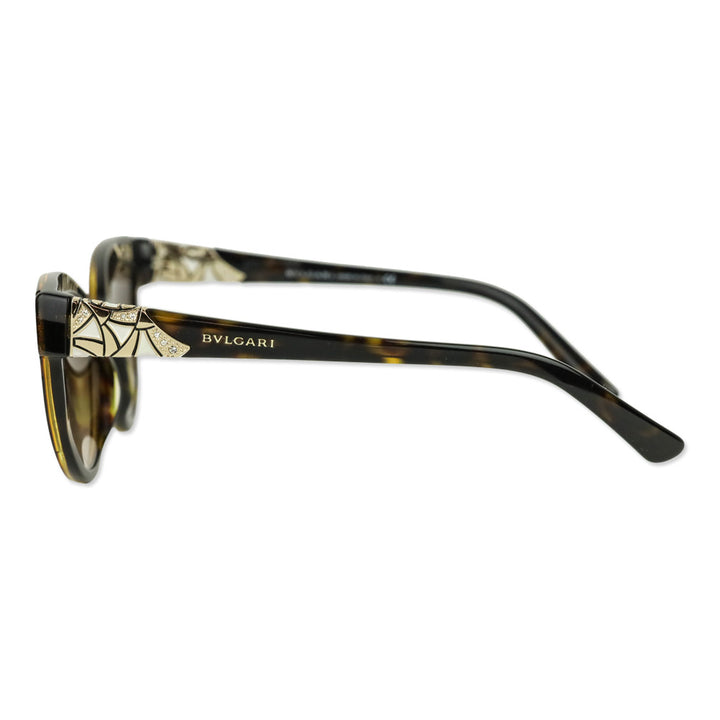 Bvlgari BV8156B Cat-Eye Havana Tortoise-Shell Sunglasses