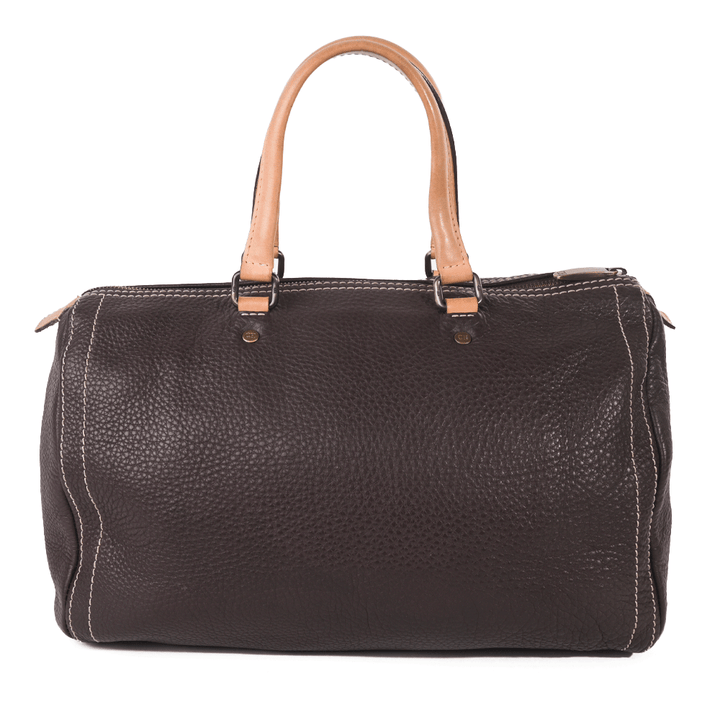 CH by Carolina Herrera Brown Leather Boston Bag