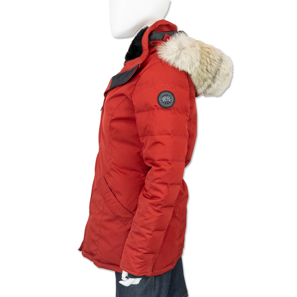 Canada Goose Red Parka with Fur Trim