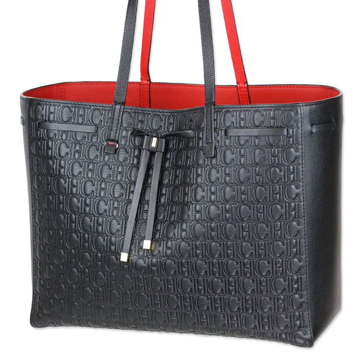 Carolina Herrera Black 'Editors Tote' Large Shoulder Bag
