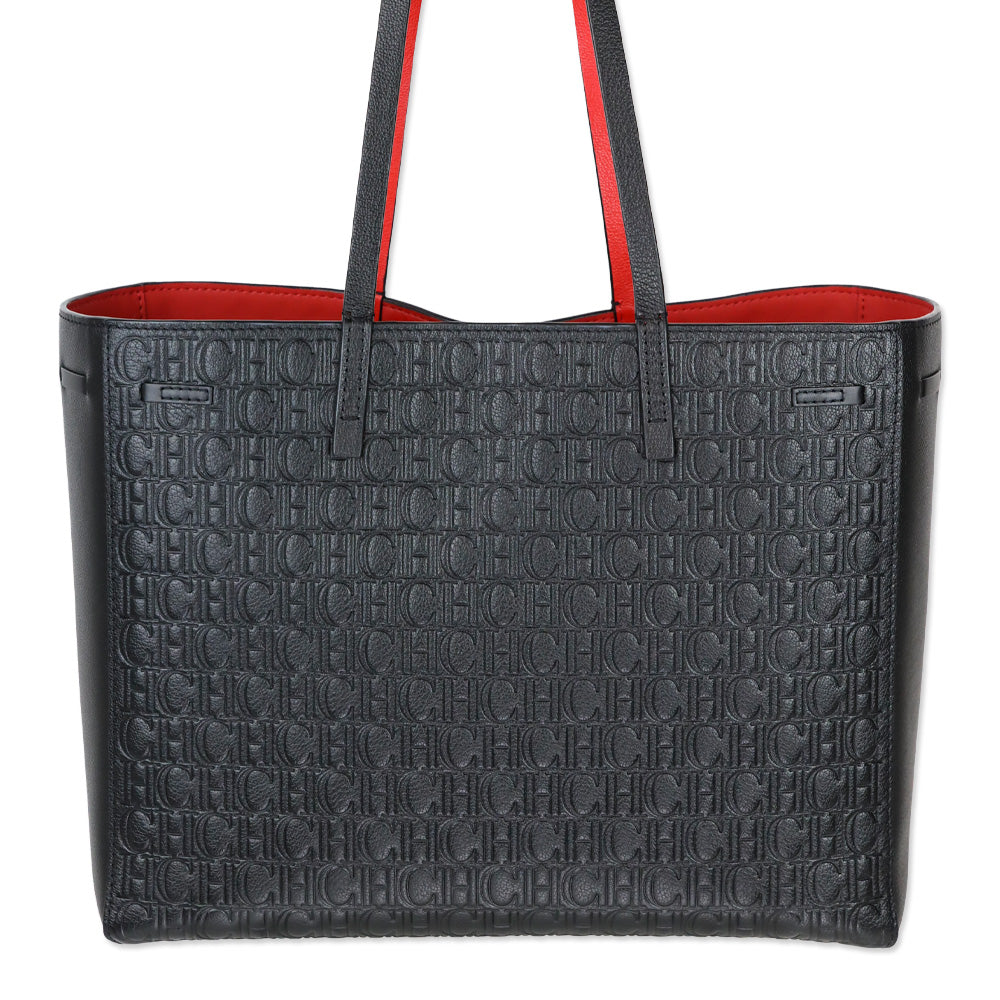 Carolina Herrera Black 'Editors Tote' Large Shoulder Bag