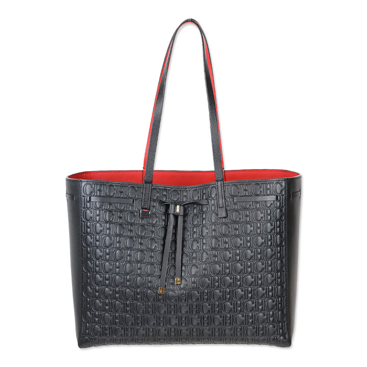 Carolina Herrera Black 'Editors Tote' Large Shoulder Bag
