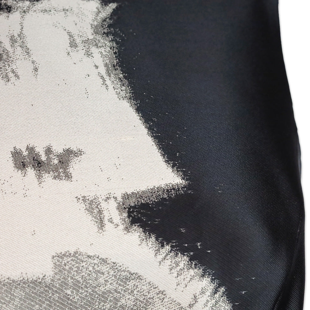 Carolina Herrera Black/Grey Abstract Print Sleeveless Midi Dress