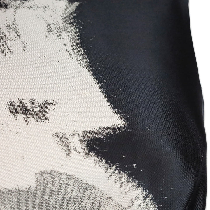 Carolina Herrera Black/Grey Abstract Print Sleeveless Midi Dress