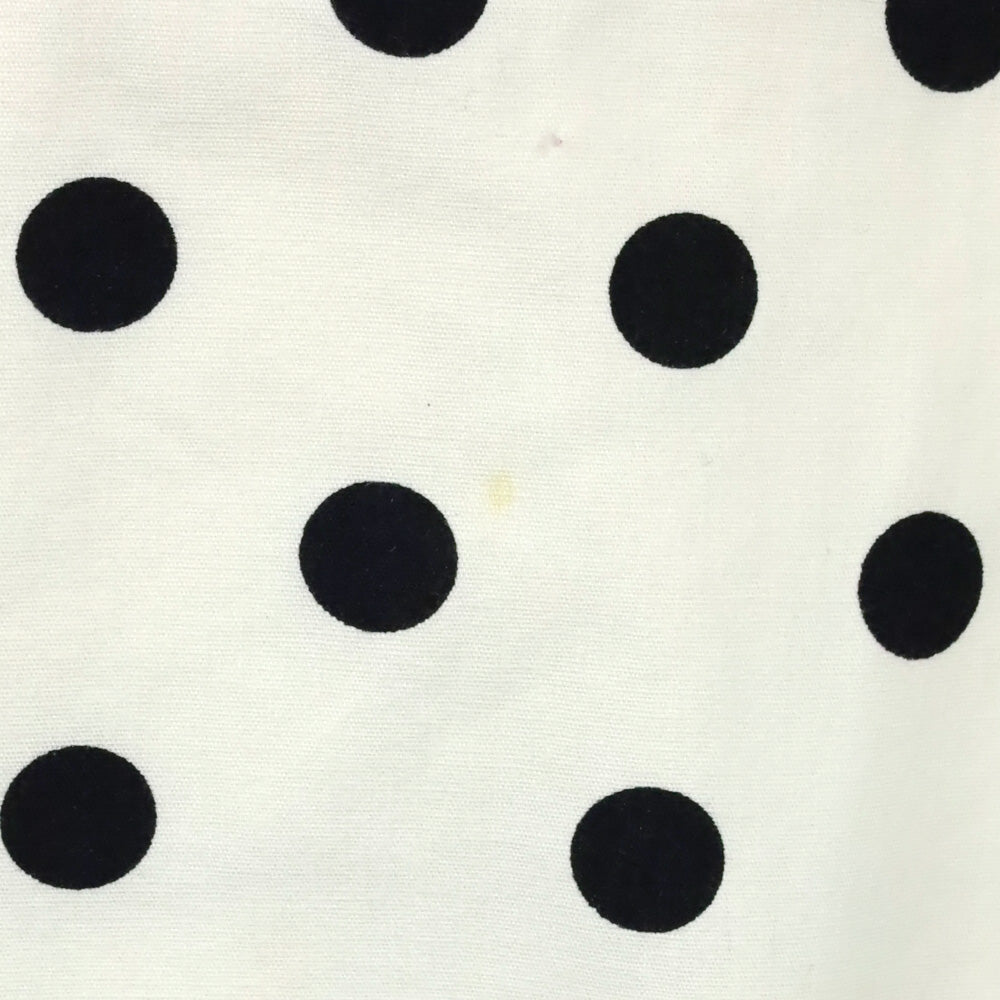 Carolina Herrera Off White/Black Polka Dot Cotton One-Shoulder Midi Dress