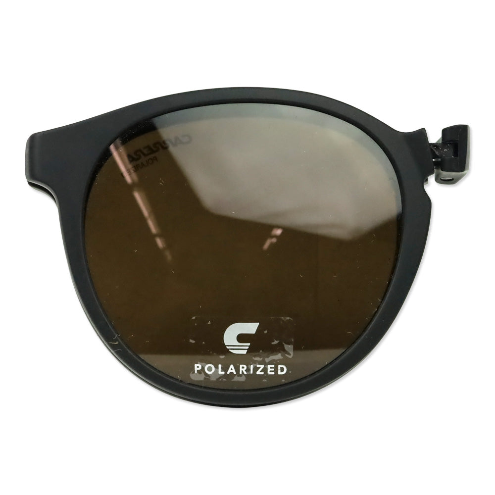 Carrera Matte Black Red Round Glasses with Clip On