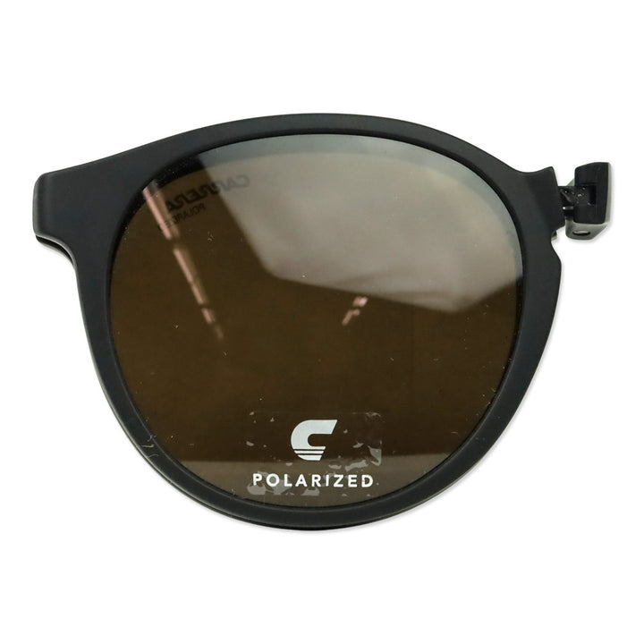 Carrera Matte Black Red Round Glasses with Clip On