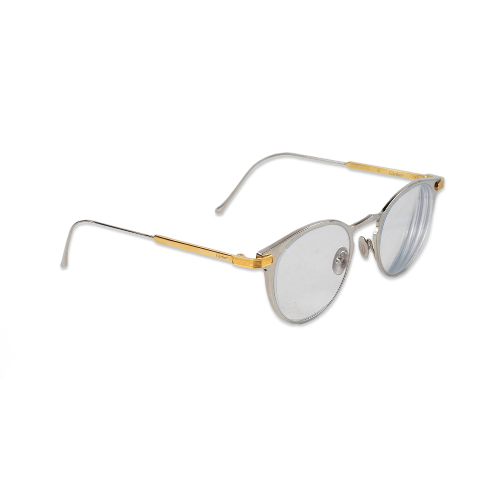 Cartier T00210 Gold and Silver Eyeglasses