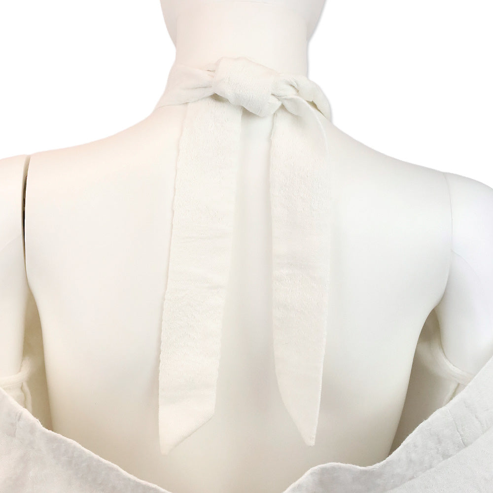 Cecilie Copenhagen Topanga White Off the Shoulder Halter Top