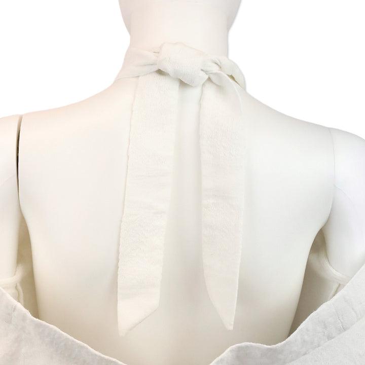 Cecilie Copenhagen Topanga White Off the Shoulder Halter Top