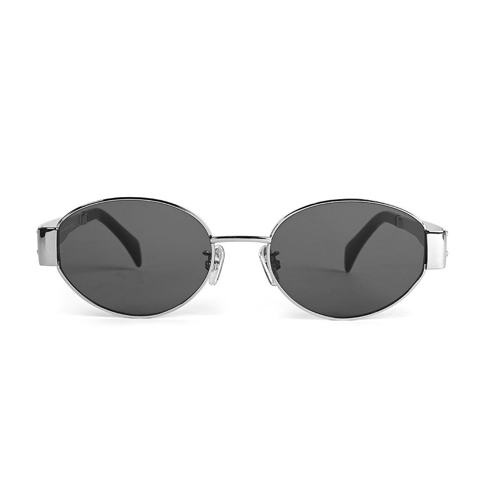 Celine Silver Oval Sunglasses