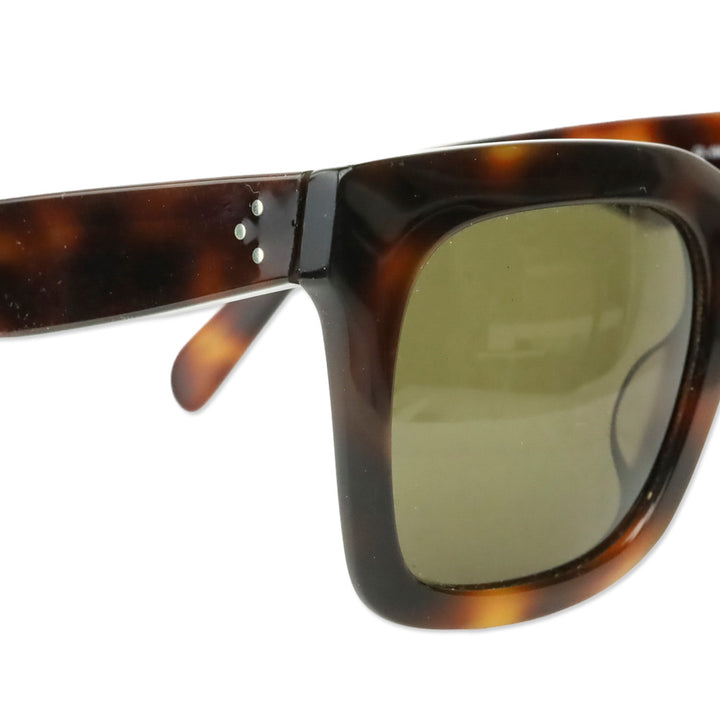 Celine Classic Havana Acetate Luca Square Prescriptions Sunglasses