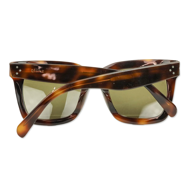 Celine Classic Havana Acetate Luca Square Prescriptions Sunglasses