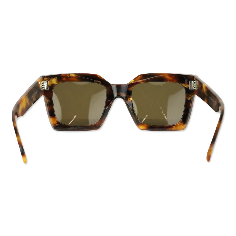 Celine Dark Havana Acetate Oversized Square Sunglasses
