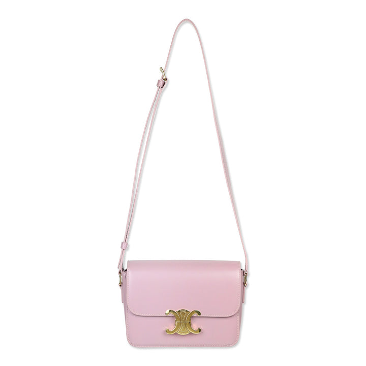 Celine Petal Shiny Calfskin Teen Triomphe Bag