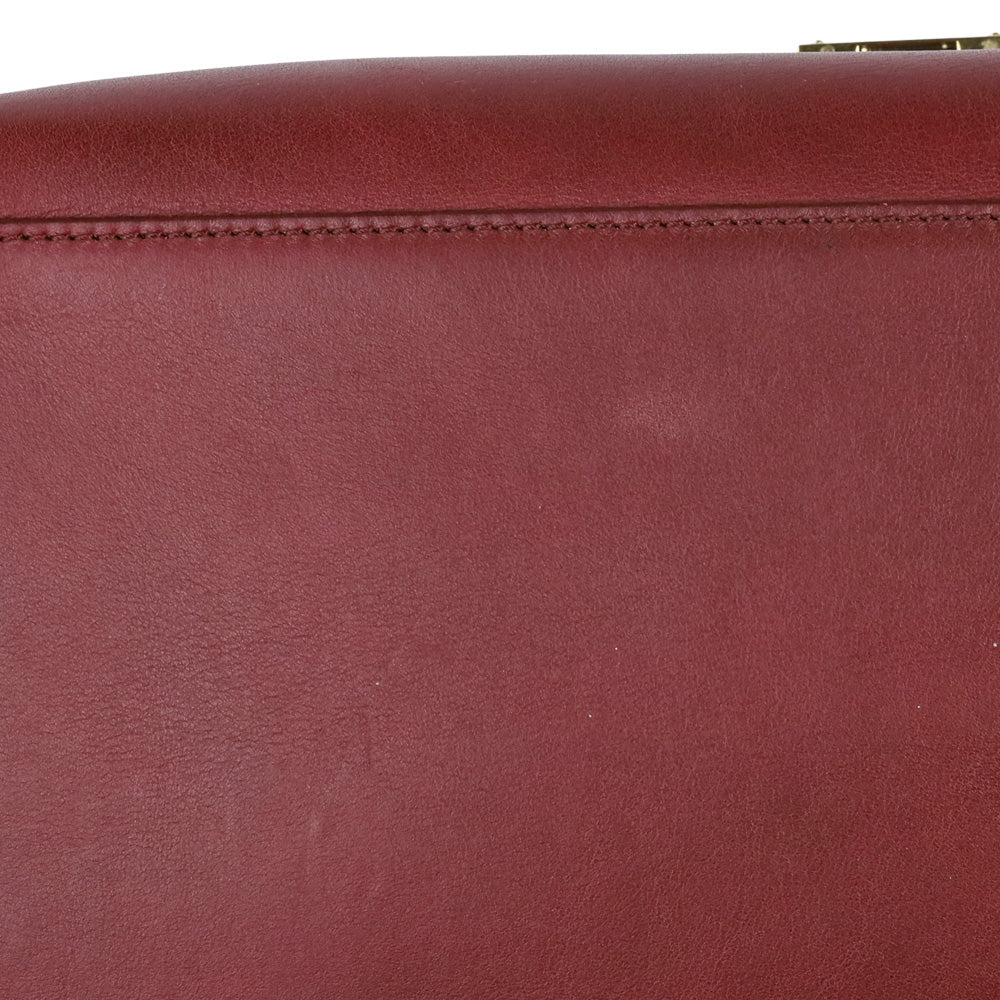 Celine Tri-Color Leather and Canvas Medium Trapeze Bag