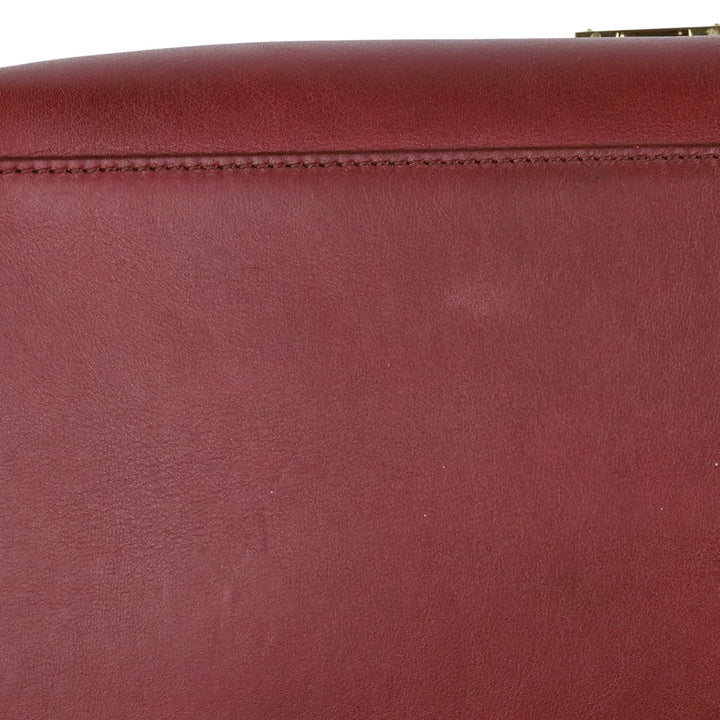 Celine Tri-Color Leather and Canvas Medium Trapeze Bag