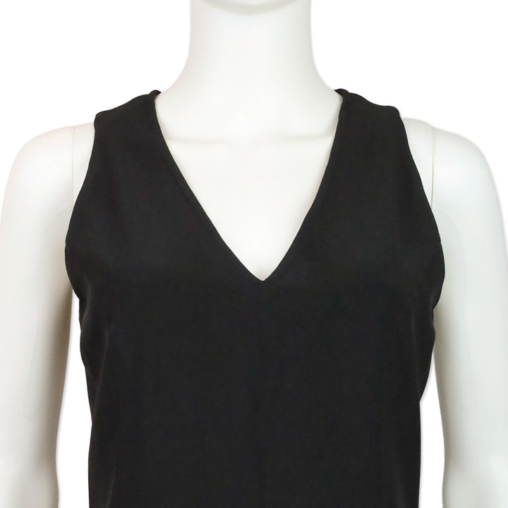 Celine Vintage Black V-Neck Sleeveless Tunic