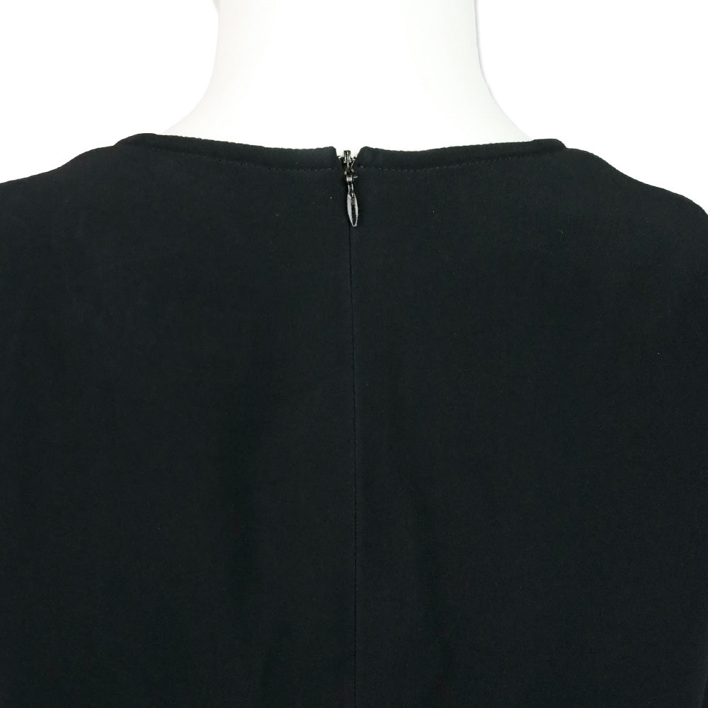 Celine Vintage Black V-Neck Sleeveless Tunic