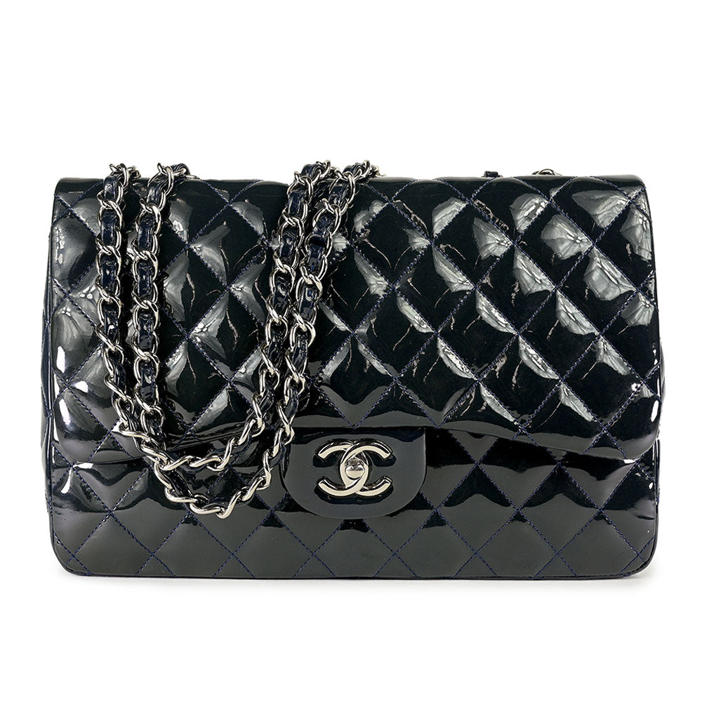 Chanel Dusk Patent Leather Jumbo Classic Single Flap Bag