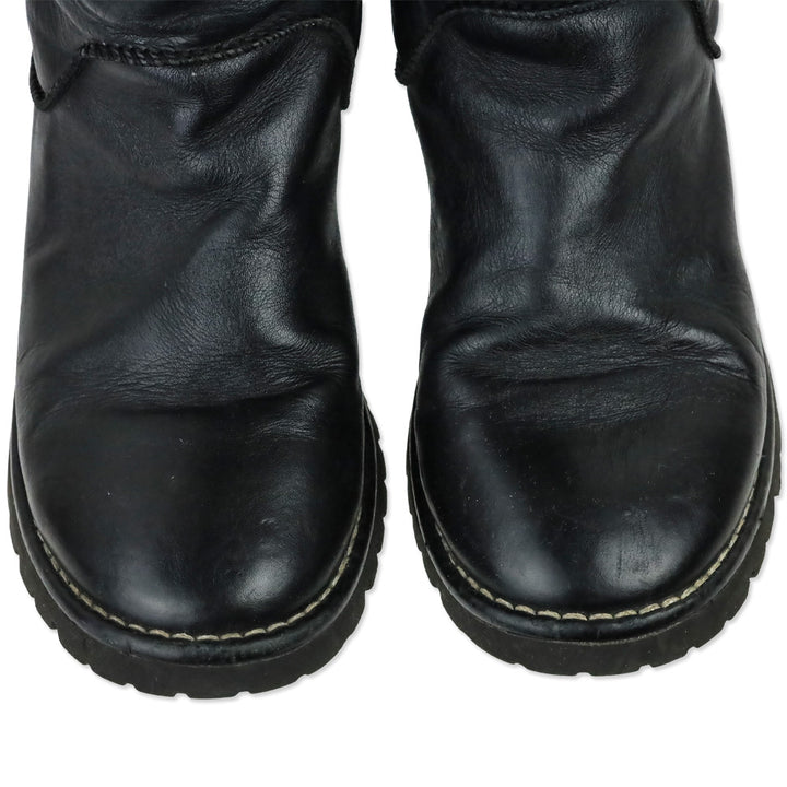 Chanel 2010 Black Leather Moto Boots