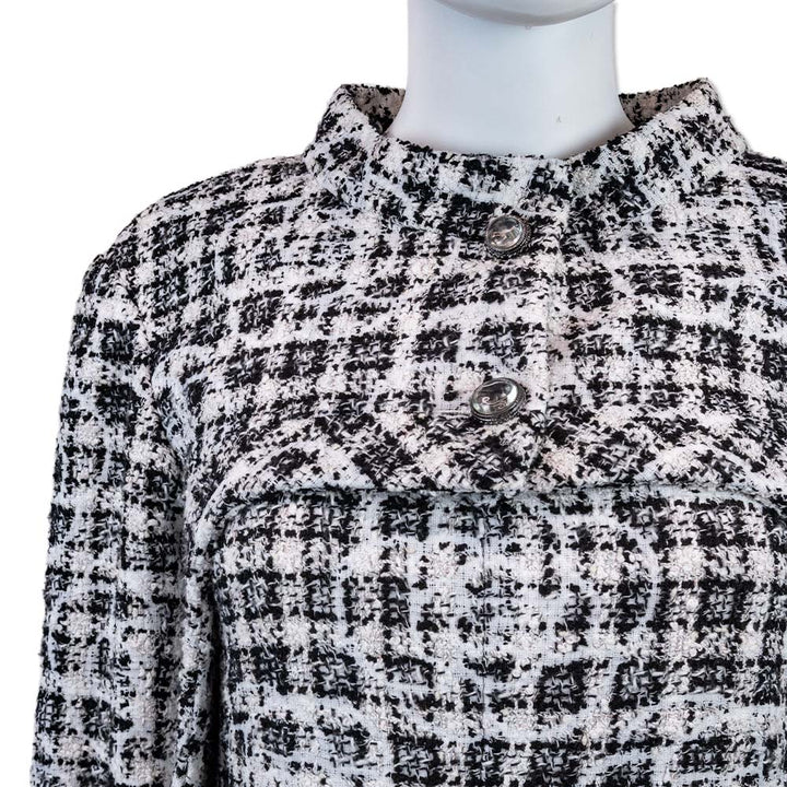 Chanel 2014 Tweed Pattern Bolero Jacket and Camelia Dress Set