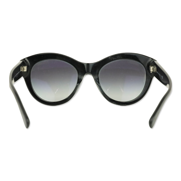 Chanel Black Acetate Butterfly Sunglasses