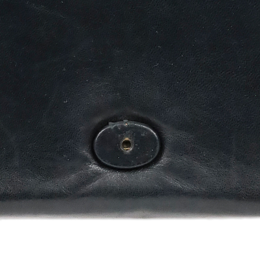 Chanel CC Matelasse Black Lambskin Leather Shoulder Bag