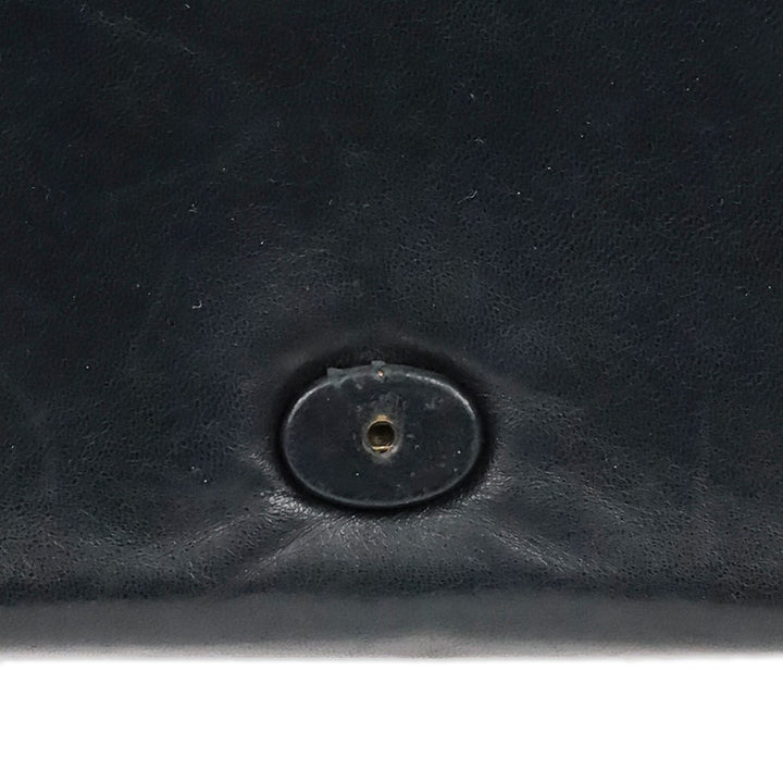Chanel CC Matelasse Black Lambskin Leather Shoulder Bag