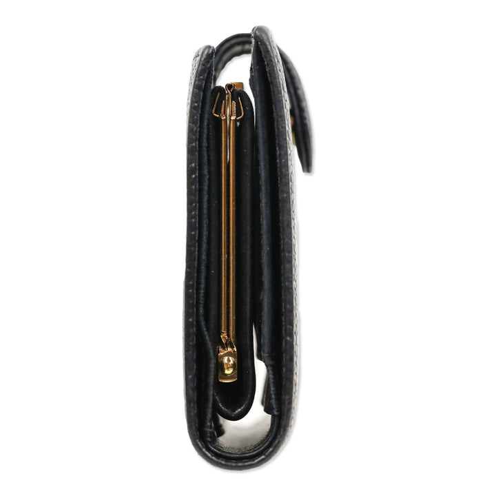 Chanel Black Caviar Leather Mini CC Snap Wallet