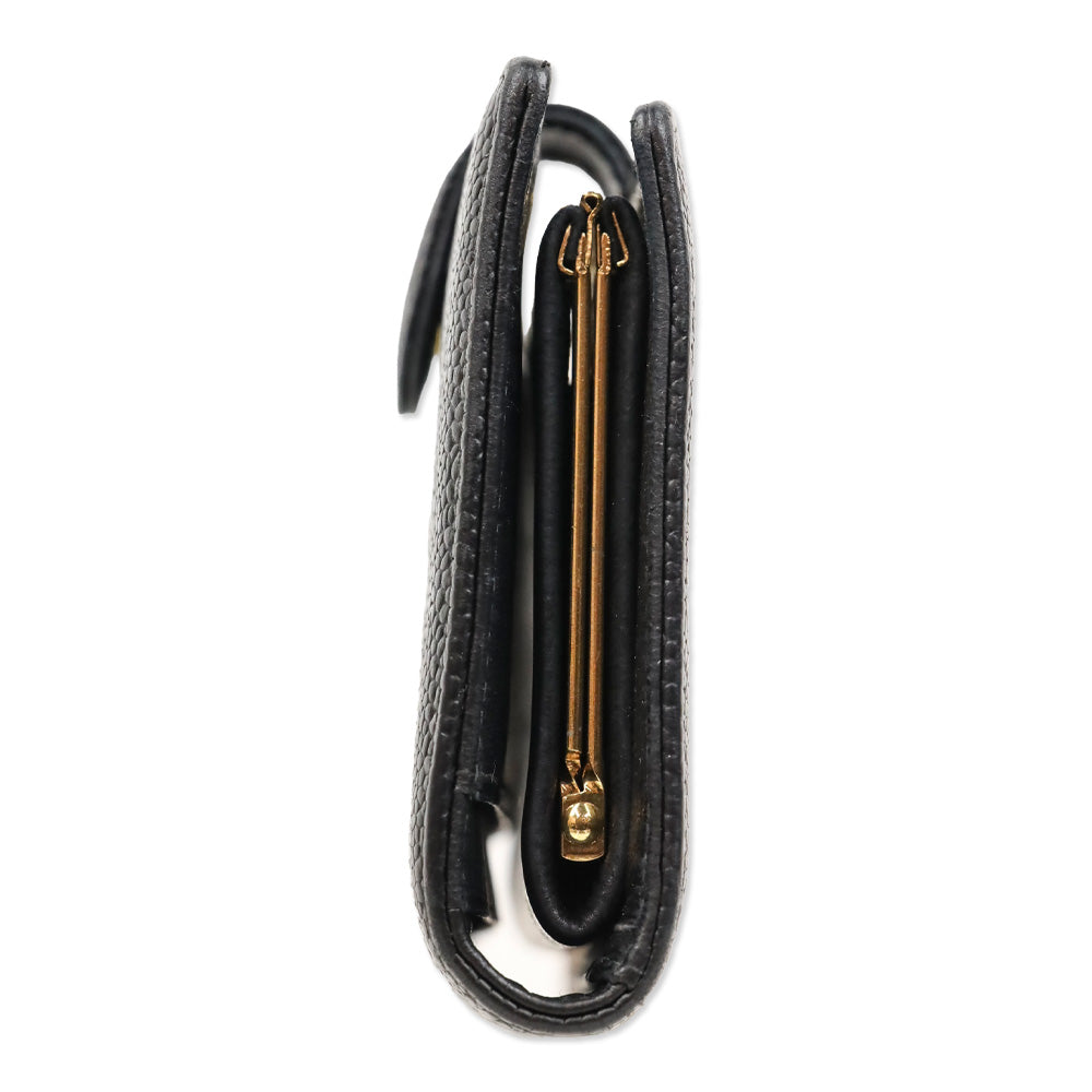 Chanel Black Caviar Leather Mini CC Snap Wallet