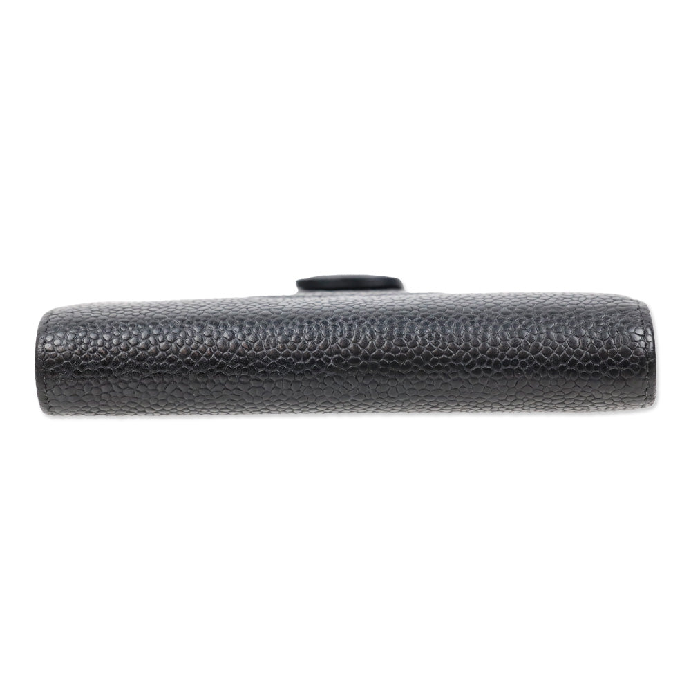 Chanel Black Caviar Leather Mini CC Snap Wallet