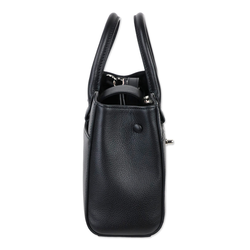 Chanel Black Grained Calfskin Leather Mini Neo Executive Tote Bag