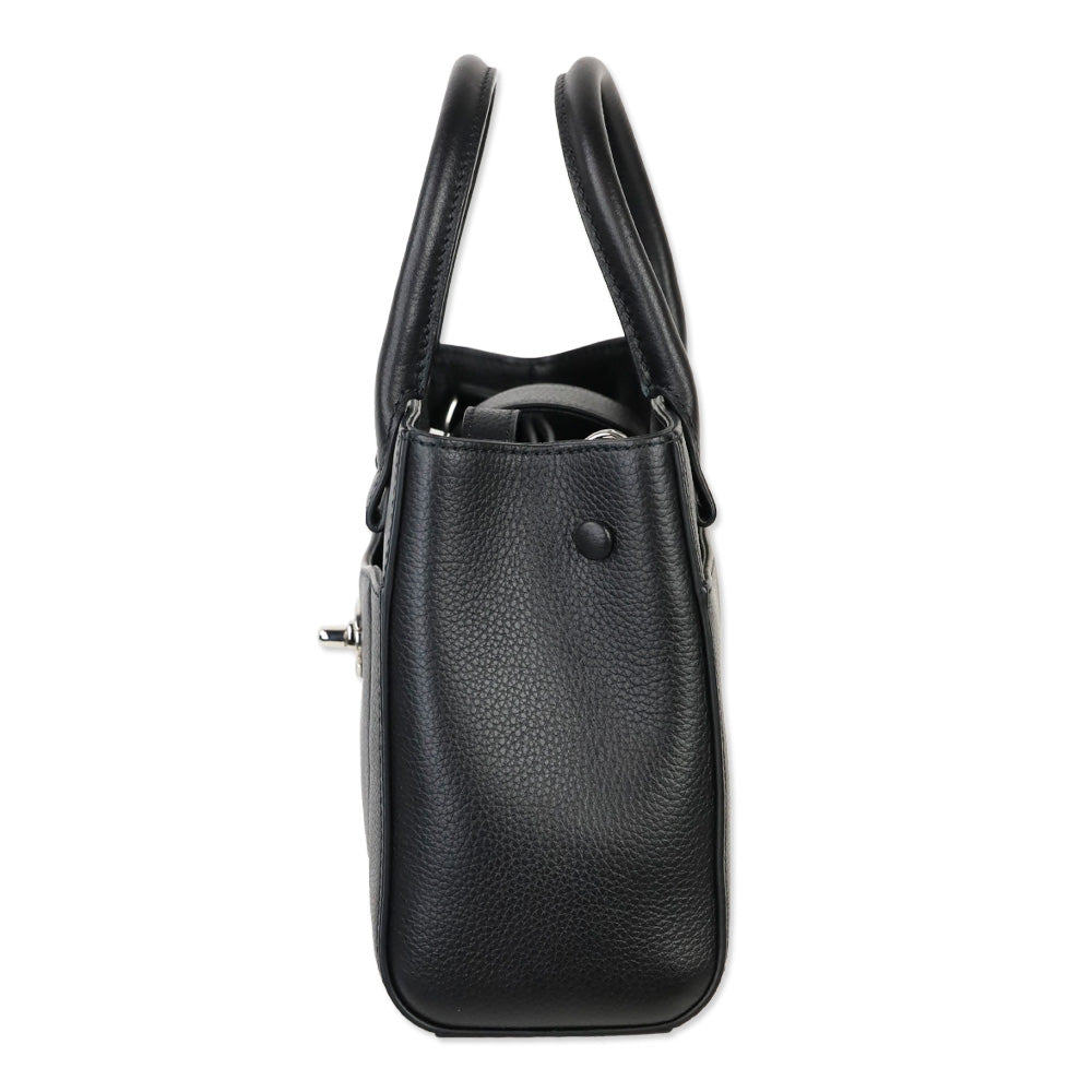 Chanel Black Grained Calfskin Leather Mini Neo Executive Tote Bag