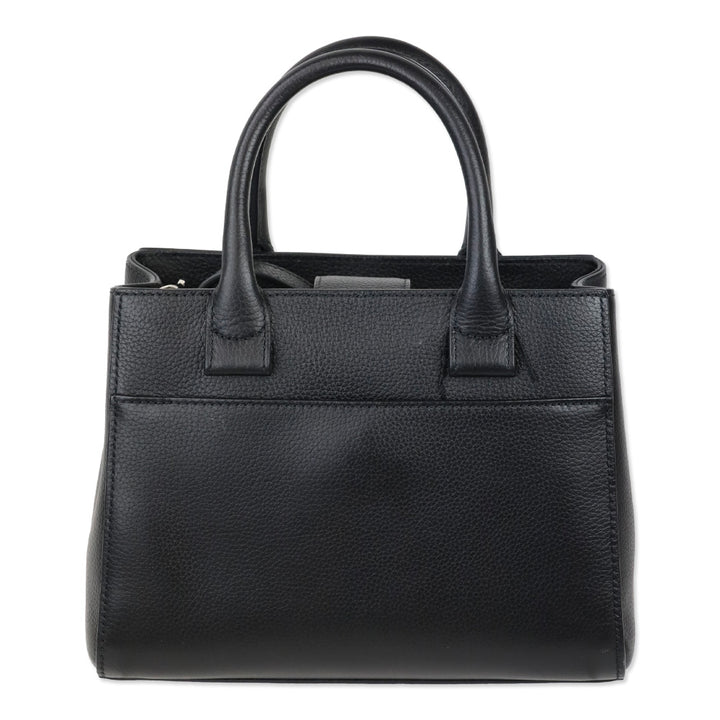 Chanel Black Grained Calfskin Leather Mini Neo Executive Tote Bag