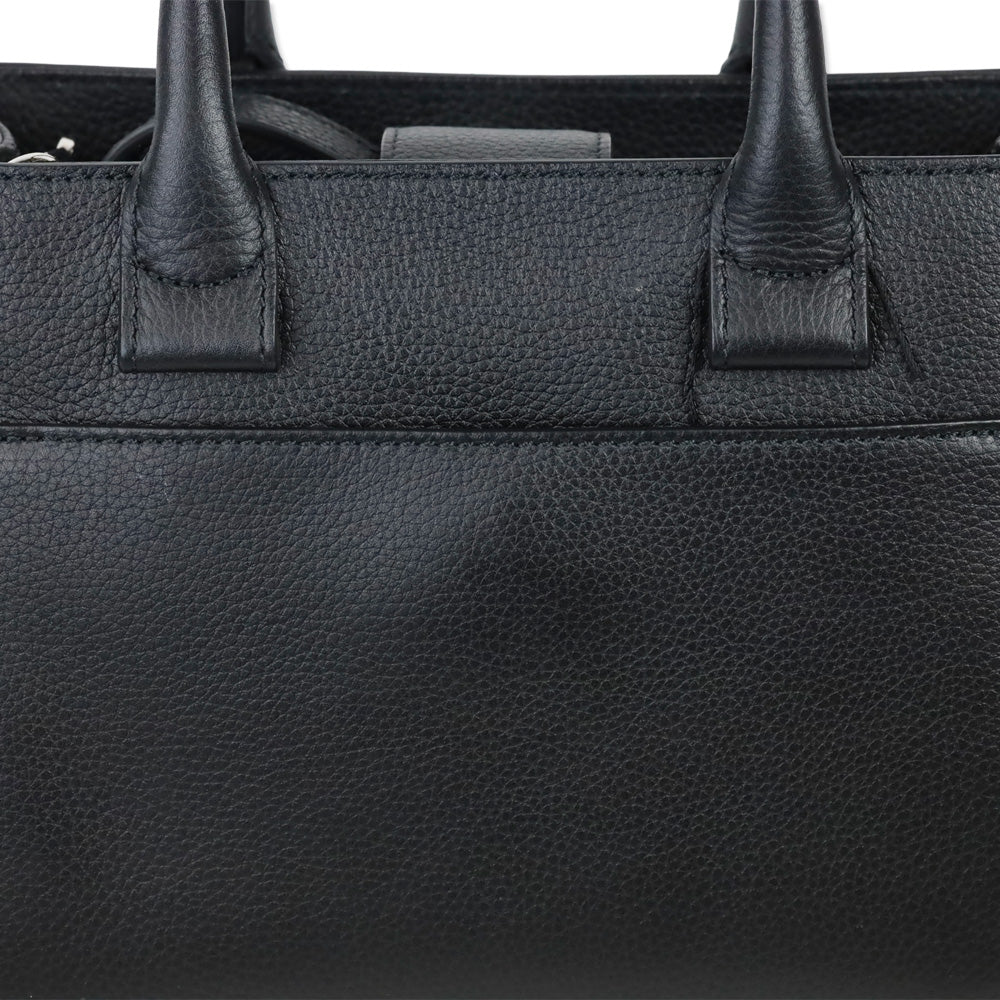 Chanel Black Grained Calfskin Leather Mini Neo Executive Tote Bag