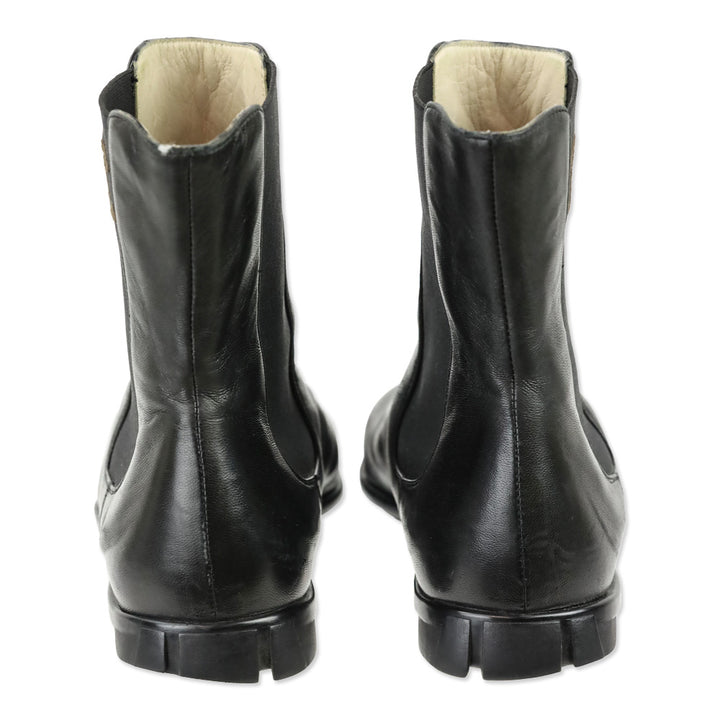 Chanel Black Lambskin Chelsea Boot