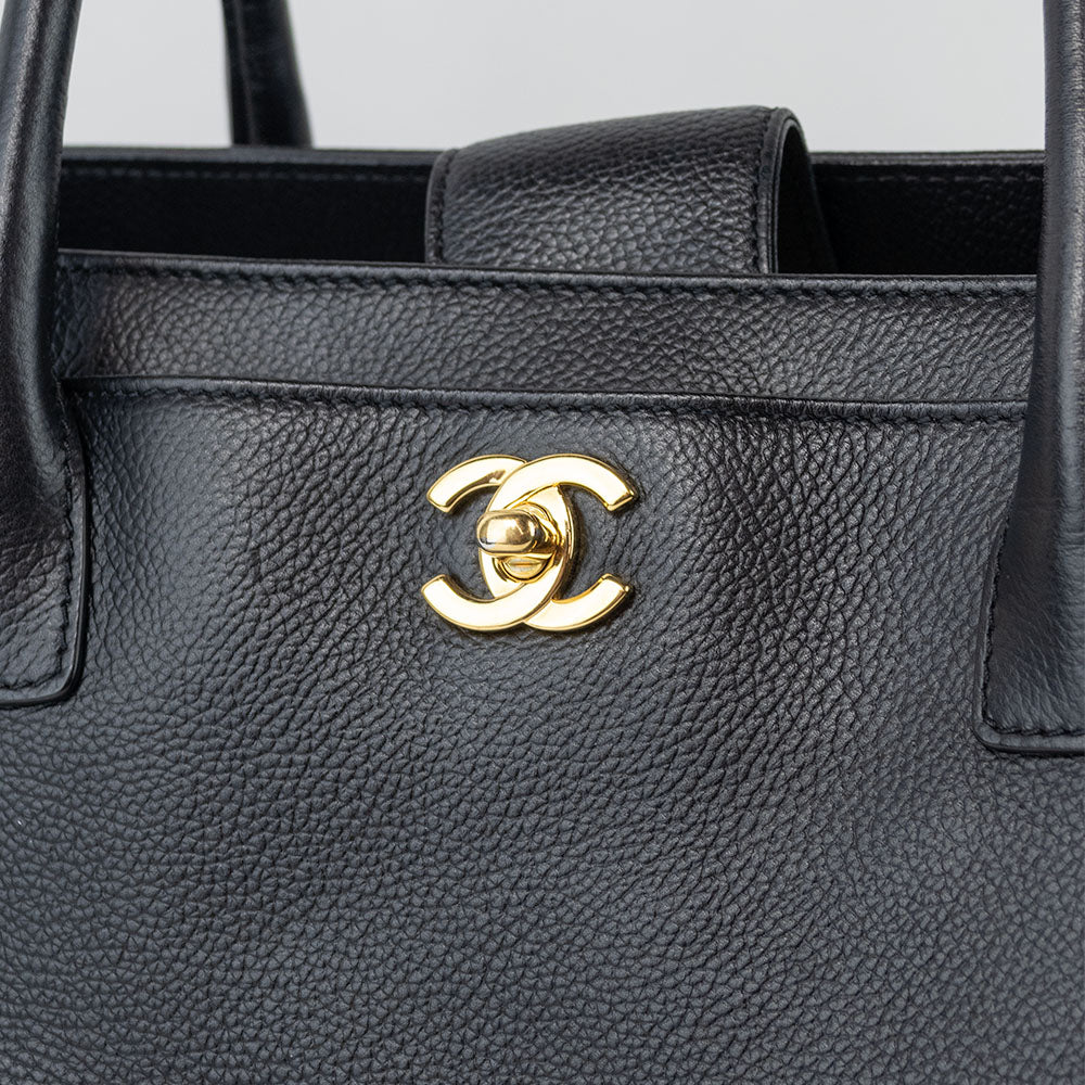 Chanel Black Medium Executive Cerf Tote Bag