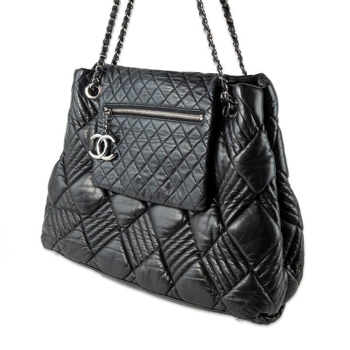 Chanel Black Quilted In & Out Flap Tote