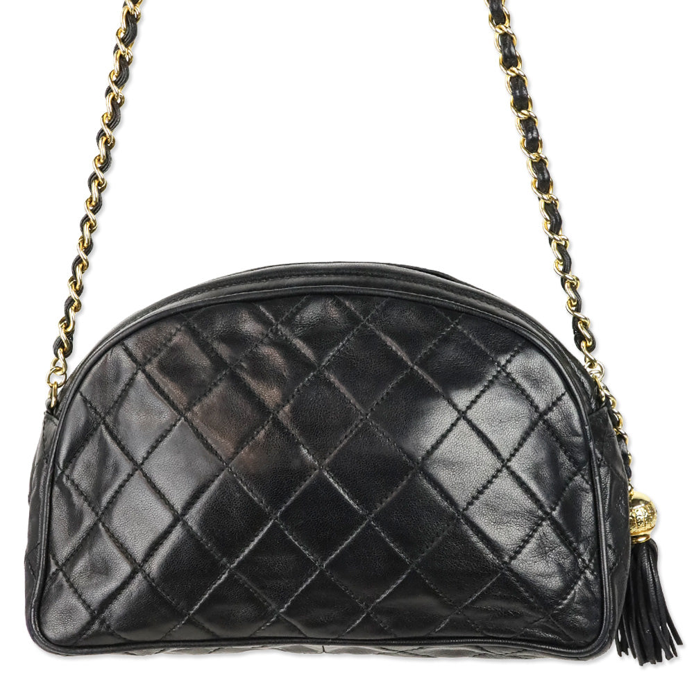 Chanel Black Quilted Leather Camera Bag